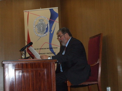 Juan Manuel Salas Peregrín durante su discurso.