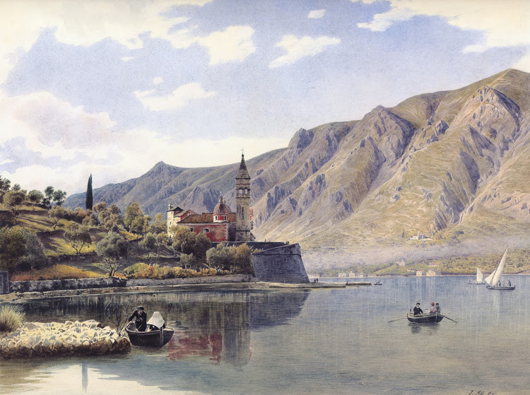 BOHNER - Rudolf von Alt - Ansicht von Dobrota gegen Mula bei Cattaro 1841
