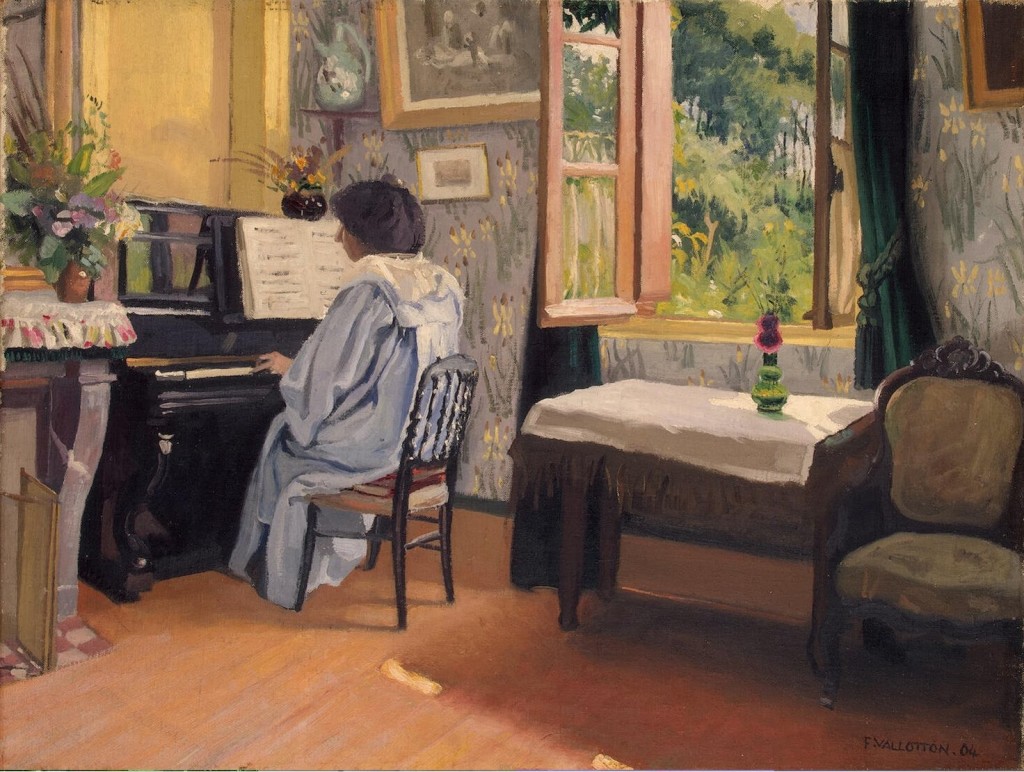 FARRENC, L. - Vallotton Felix Woman at a Piano