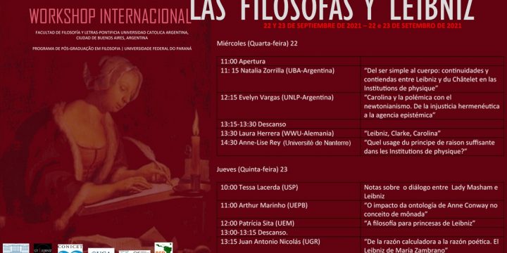 Workshop Internacional: «Las filósofas y Leibniz»