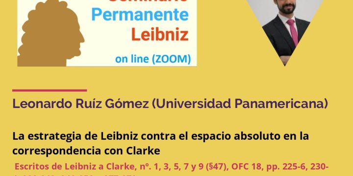 Seminario permanente Leibniz: «Escritos de Leibniz a Clarke»