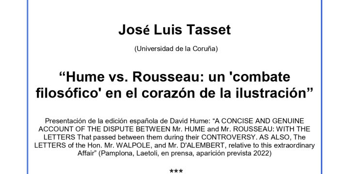 “Hume vs. Rousseau: un ‘combate filosófico’ en el corazón de la ilustración”