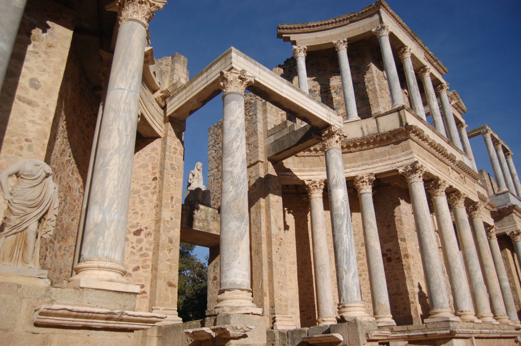 Teatro-Romano-Merida columnas