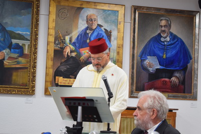 Mohamed Larbi Kerkeb durante su discurso.