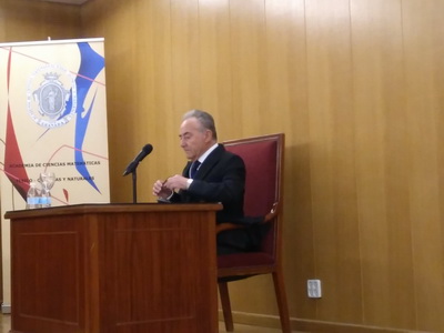 Antonio Ramón Vaquero Sánchez durante su discurso.