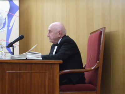 Miguel Giménez Yanguas durante su discurso.