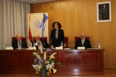 La rectora de la Universidad de Granada, Pilar Aranda Ramírez, clausura el acto.