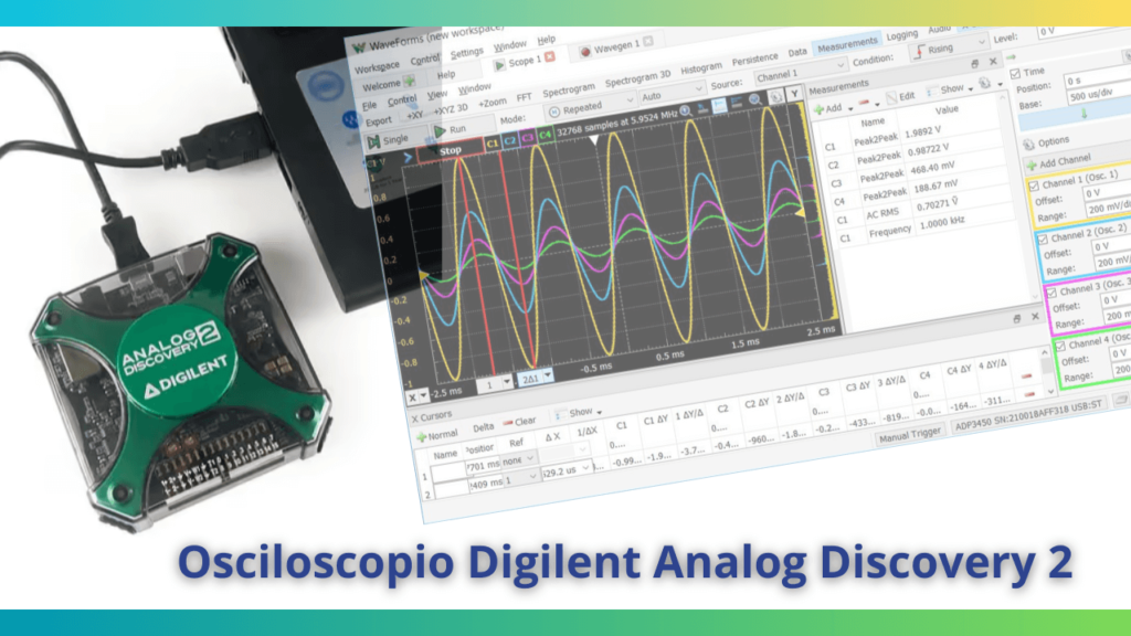 Osciloscopio Digilent Analog Discovery 2