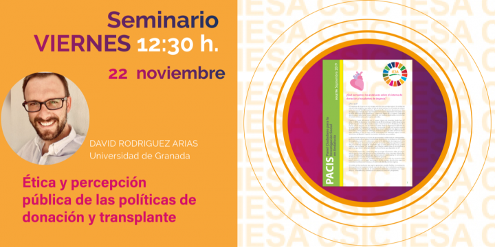 Seminario «Ética y percepción pública de las políticas de donación y transplantes», 22 de noviembre