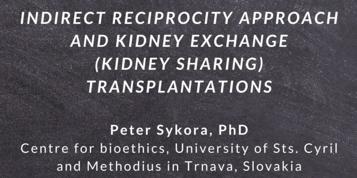 Seminario SiB: «Indirect reciprocity approach and kidney exchange (Kidney Sharing) transplantations»
