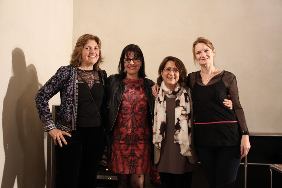 Alicia Genovese, Milena Rodríguez, Márgara Russotto y María Lucía Puppo, Granada, 2016 (Foto Antonia Ortega)