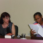 Milena Rodríguez y Soleida Rios, presentación de la antología "Otra Cuba secreta", La Habana, 2014