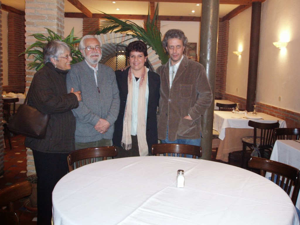 María Luisa, Tomás Segovia, Milena Rodríguez y José Carlos Rosales, Granada, 2009