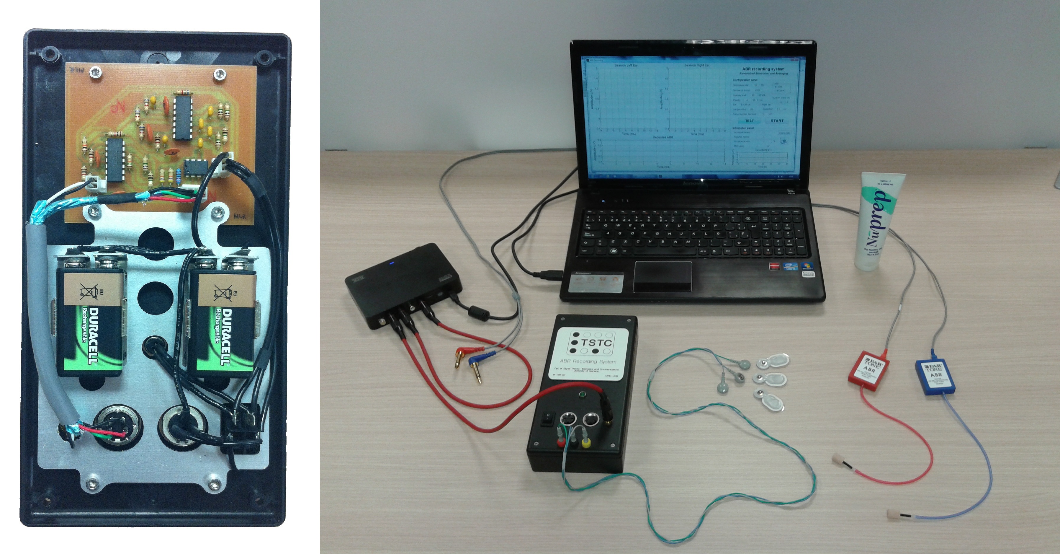 Image of the setup of the PEAT-RSA-System